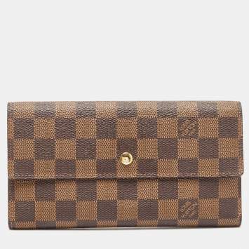Pre Owned Louis Vuitton Damier Ebene Canvas Porte Tresor International Wallet