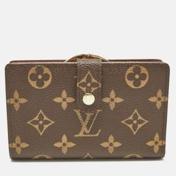 Pre Owned Louis Vuitton Monogram Canvas Port Feuille Vienoise French Purse Wallet