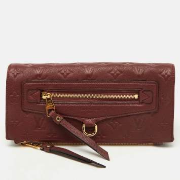 Pre Owned Louis Vuitton Aurore Monogram Empreinte Leather Petillante Clutch