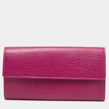 Pre Owned Louis Vuitton Grenade Epi Leather Sarah Wallet