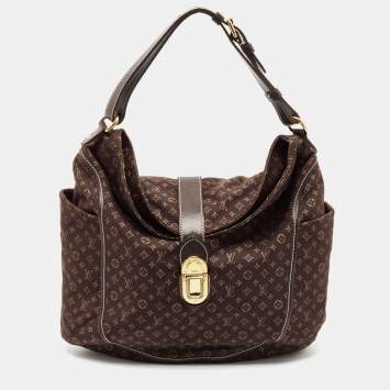 Pre Owned Louis Vuitton Fusain Monogram Idylle Canvas Romance Bag