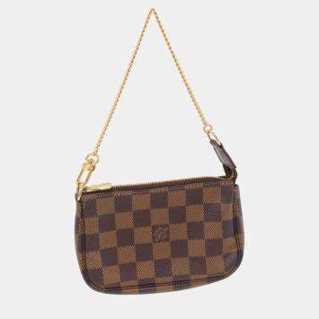 Pre Owned Louis Vuitton Canvas Damier Mini Pochette Accessoires Clutch