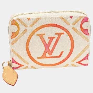 Louis Vuitton Orange Canvas Monogram Coin Case