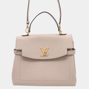 Pre Owned Louis Vuitton Greige Taurillon Rock Me Ever bag