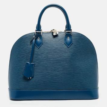 Pre Owned Louis Vuitton Saphir Epi Leather Alma MM Bag