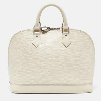 Pre Owned Louis Vuitton Ivorie Epi Leather Alma PM Bag