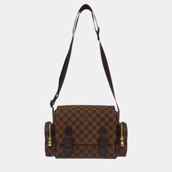 Pre Owned Louis Vuitton Damier Reporter Melville Shoulder Bag