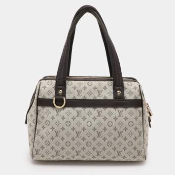 Pre Owned Louis Vuitton Green Monogram Mini Lin Josephine PM Bag
