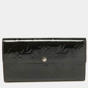 Louis Vuitton Black Magnetique Monogram Vernis Sarah Wallet