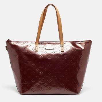 Pre Owned Louis Vuitton Violette Monogram Vernis Bellevue GM Bag