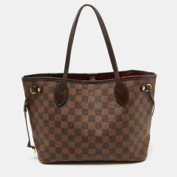 Pre Owned Louis Vuitton Damier Ebene Canvas Neverfull PM Bag