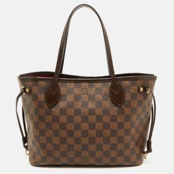 Pre Owned Louis Vuitton Damier Ebene Canvas Neverfull PM Bag