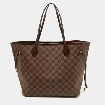 Pre Owned Louis Vuitton Damier Ebene Canvas Neverfull MM Bag