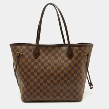 Pre Owned Louis Vuitton Damier Ebene Canvas Neverfull MM Bag