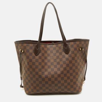 Pre Owned Louis Vuitton Damier Ebene Canvas Neverfull MM Bag