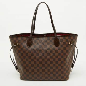 Pre Owned Louis Vuitton Damier Ebene Canvas Neverfull MM Bag