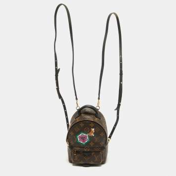 Pre Owned Louis Vuitton Monogram Canvas Mini World Tour Palm Springs Backpack