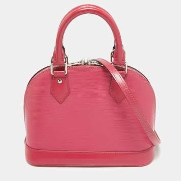 Pre Owned Louis Vuitton Fuchsia Epi Leather Alma BB Bag