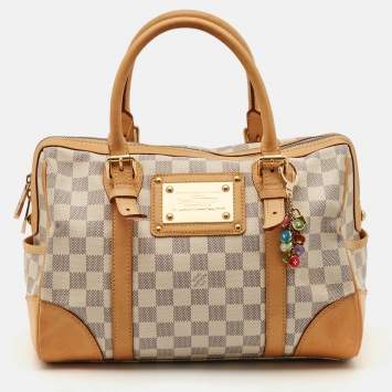 Pre Owned Louis Vuitton Damier Azur Canvas Berkeley Bag