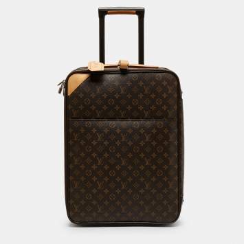 Pre Owned Louis Vuitton Monogram Canvas Business Pegase Legere 55 Luggage