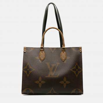 Pre Owned Louis Vuitton Brown  Canvas OnTheGo MM Handbag