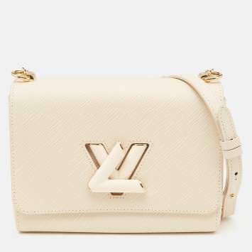 Pre Owned Louis Vuitton Cream Epi Leather Twist MM Bag