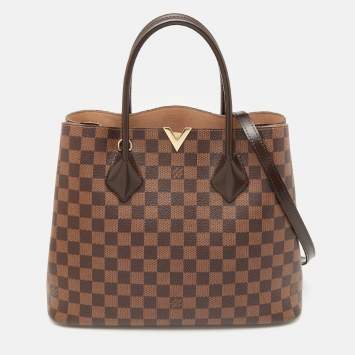 Pre Owned Louis Vuitton Damier Ebene Canvas Kensington V Bag