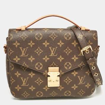 Pre Owned Louis Vuitton Monogram Canvas Pochette Metis Bag
