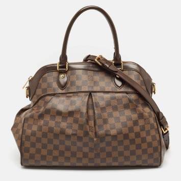 Pre Owned Louis Vuitton Damier Ebene Canvas Trevi GM Bag