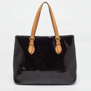 Pre Owned Louis Vuitton Amarante Monogram Vernis Brentwood Bag