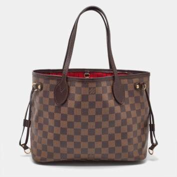 Pre Owned Louis Vuitton Damier Ebene Canvas Neverfull PM Bag