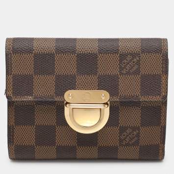 Pre Owned Louis Vuitton Damier Ebene Canvas Koala Wallet