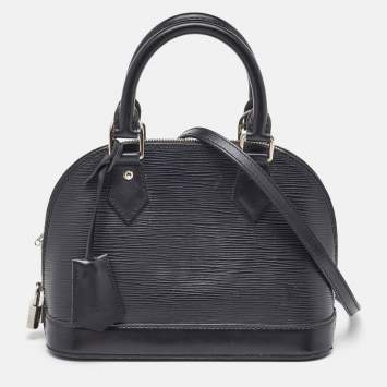 Pre Owned Louis Vuitton Black Epi Leather Alma BB Bag