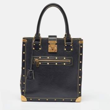 Pre Owned Louis Vuitton Black Suhali Leather L'Imprevisible Bag