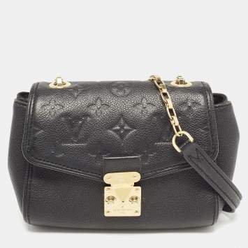 Pre Owned Louis Vuitton Black Empreinte Leather Saint Germain BB Bag