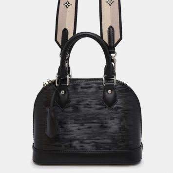 Pre Owned Louis Vuitton Noir Epi Leather Alma BB Bag