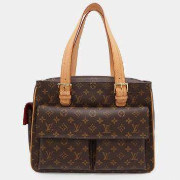 Pre Owned Louis Vuitton Brown Monogram Multiple Cite  Bag