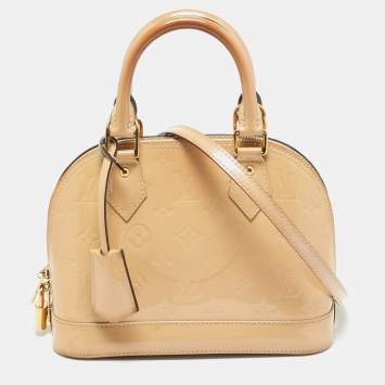 Pre Owned Louis Vuitton Dune Monogram Vernis Alma BB Bag