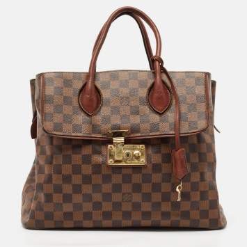 Pre Owned Louis Vuitton Damier Ebene Canvas Ascot Bag