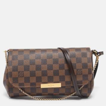 Pre Owned Louis Vuitton Damier Ebene Canvas Favorite MM Bag