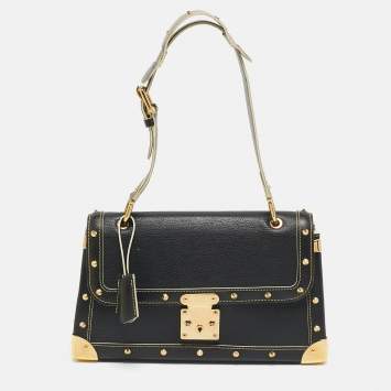 Pre Owned Louis Vuitton Black Suhali Leather Le Talentueux Bag