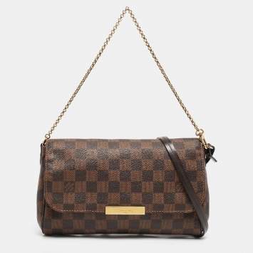 Pre Owned Louis Vuitton Damier Ebene Canvas Favorite MM Bag