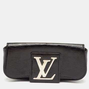 Pre Owned Louis Vuitton Black Electric Epi Leather Sobe Clutch