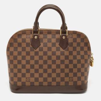 Pre Owned Louis Vuitton Damier Ebene Canvas Alma PM Bag
