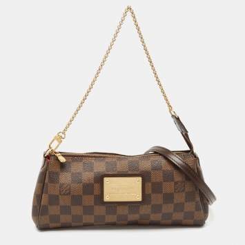 Pre Owned Louis Vuitton Damier Ebene Canvas Eva Pochette Bag