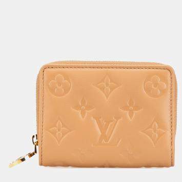 Louis Vuitton Brown Monogram Embossed Coussin Lou Wallet