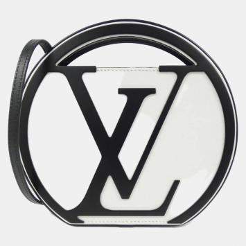 Pre Owned Louis Vuitton Black, White Leather Around Me Bag