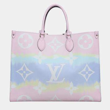 Pre Owned Louis Vuitton OnTheGo GM Monogram Spring Sunrise Pastel Bag