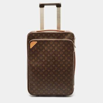 Pre Owned Louis Vuitton Monogram Canvas Pegase 55 Trolley Case