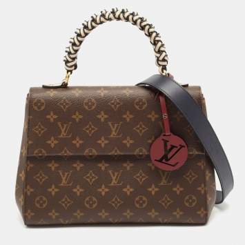 Pre Owned Louis Vuitton Monogram Canvas Braided Cluny MM Bag